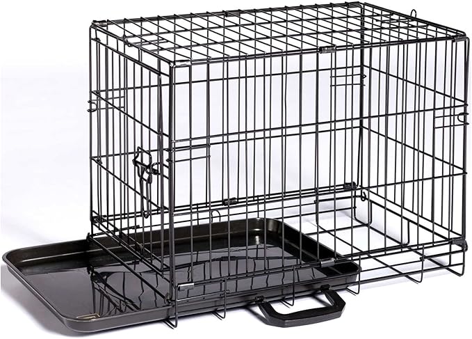 Prevue Pet Products Home On-The-Go Single Door Dog Crate E431, X-Small, Black, 24" Long x 16.5" Wide x 20" High, Stability, Secure, Lightweight, Portable, Airy