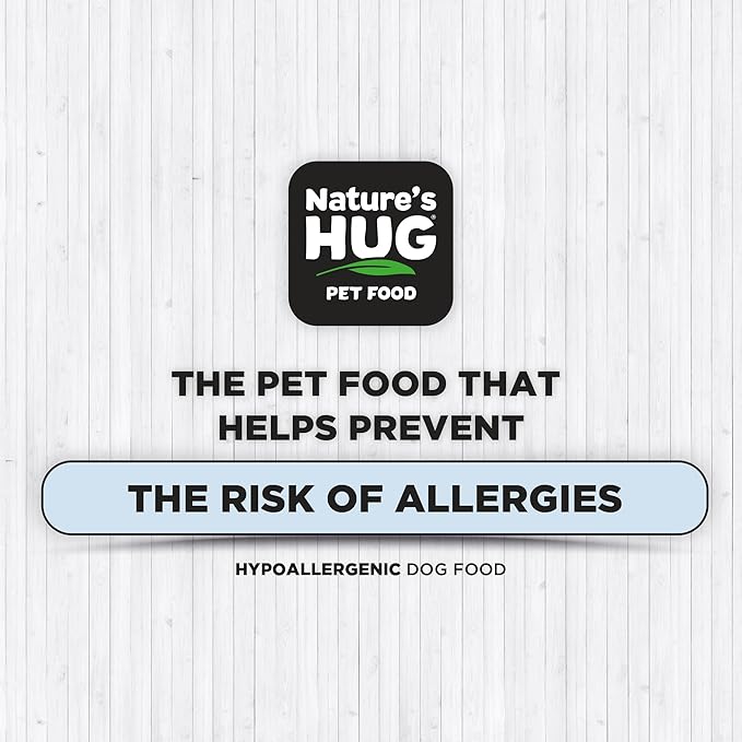 Nature's HUG Dry Dog Food, Puppy-Medium & Large Breeds, 20 lb. Bag, Chicken Flavor Plant-Based Protein Vegetarian Kibble, Grain-Free, Allergen-Free, Complete Protein & Balanced Nutrition
