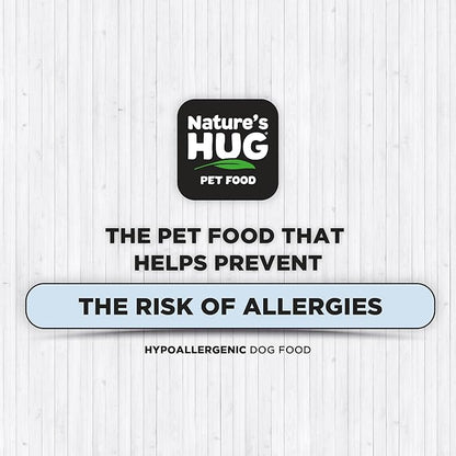 Nature's HUG Dry Dog Food, Puppy-Medium & Large Breeds, 20 lb. Bag, Chicken Flavor Plant-Based Protein Vegetarian Kibble, Grain-Free, Allergen-Free, Complete Protein & Balanced Nutrition
