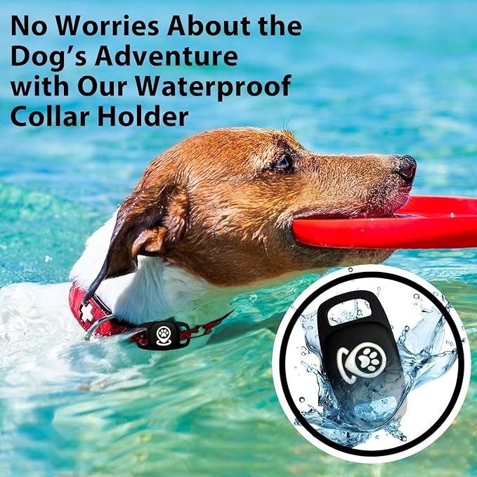Pet Tracker for Dog, Dog Tracker Smart Pet Location Tracker with Tracker Holder, Item Finder MFi Certificated Tracking Device, No Monthly Fee, Works with Find My (iOS Only) No GPS Tracker