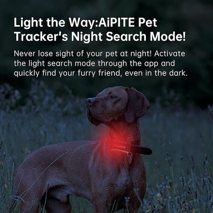 GPS Pet Tracker, Activity Monitor for Dog, Real-Time Location & Escape Alerts & Virtual Fences, No Monthly Fee & Support Multi User Co-Monitoring, Waterproof & Drop-Proof