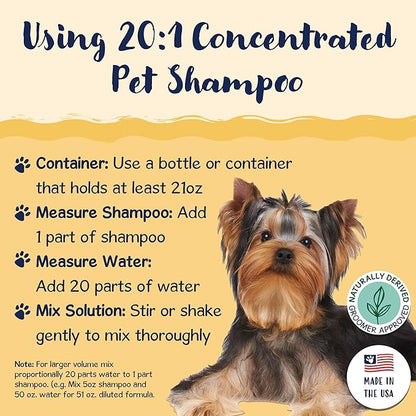 Bobbi Panter Charlie Outdoor Dog Shampoo to Protect Fur & Moisturizes Skin, Natural Ingridients, Tear-Free, pH-Balanced, Concentrated 20:1 Formula, Clove & Cedarwood Scent, 1 Gal.