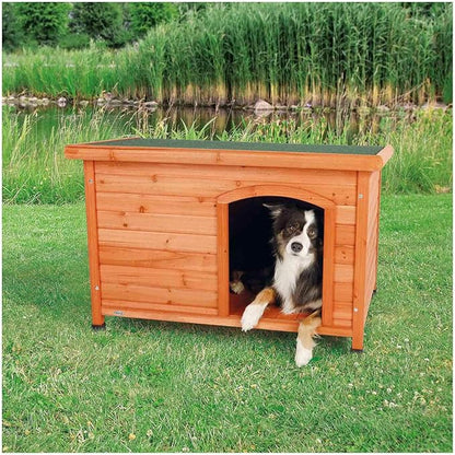 TRIXIE Pet Products Dog Club House, Large,Glazed Pine,40.75x26.75x28.25 Inch (Pack of 1),39552
