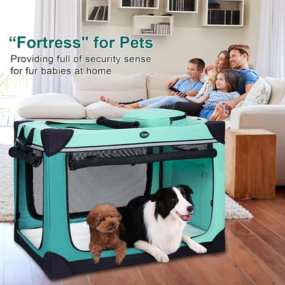 Ownpets 42 inch Collapsible Dog Crate and Dog Pee Pads 40 Counts