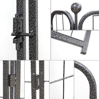 Dog Playpen, Dog Fences for The Yard, Portable Outdoor Dog Playpen for Large/Medium/Small Dogs, Foldable Metal Dog playpen, with Doors (New Thickened Version 8 Panels, 32")