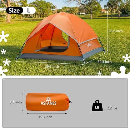 Outdoor Waterproof Pet Camping Tent, Cave Bed for Indoor Cats and Small Dogs, Portable Cat House Dog House, 39.3x39.3x23.6'', Orange, L.