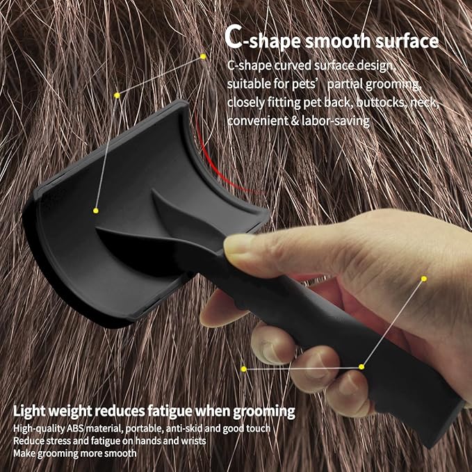 Slicker Brush for Goldendoodles - Gentle Soft Pins for Thick and Long Fur, Poodles Grooming, Fluff Removal, Detangling Shedding Hair, 25mm(1")