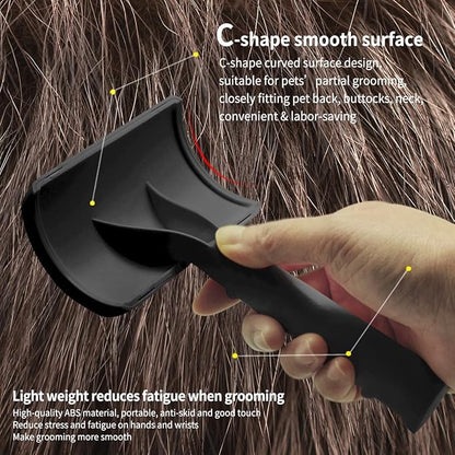 Slicker Brush for Goldendoodles - Gentle Soft Pins for Thick and Long Fur, Poodles Grooming, Fluff Removal, Detangling Shedding Hair, 25mm(1")