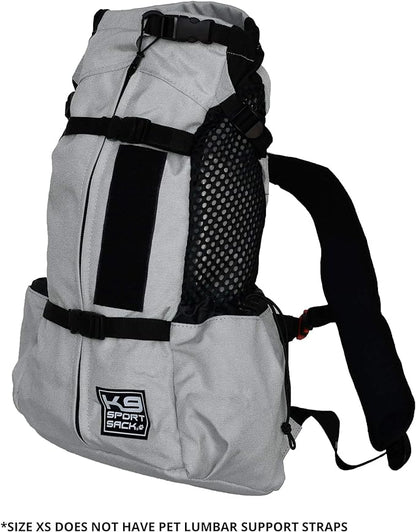 K9 Sport Sack | Dog Carrier Backpack for Small and Medium Pets | Front Facing Adjustable Dog Backpack Carrier | Fully Ventilated | Veterinarian Approved (Small, Air - Charcoal Grey)