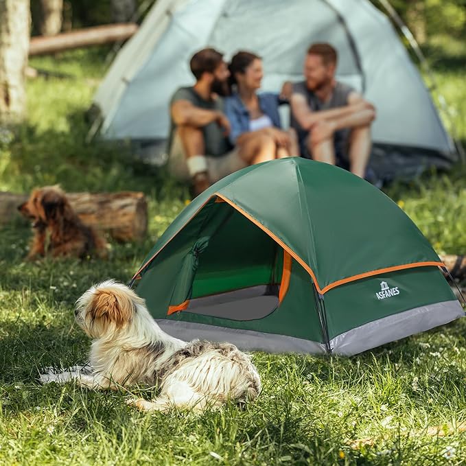 Outdoor Waterproof Pet Camping Tent, Cave Bed for Indoor Cats and Small Dogs, Portable Cat House Dog House, 29.5x29.5x18.9'', Green, M.