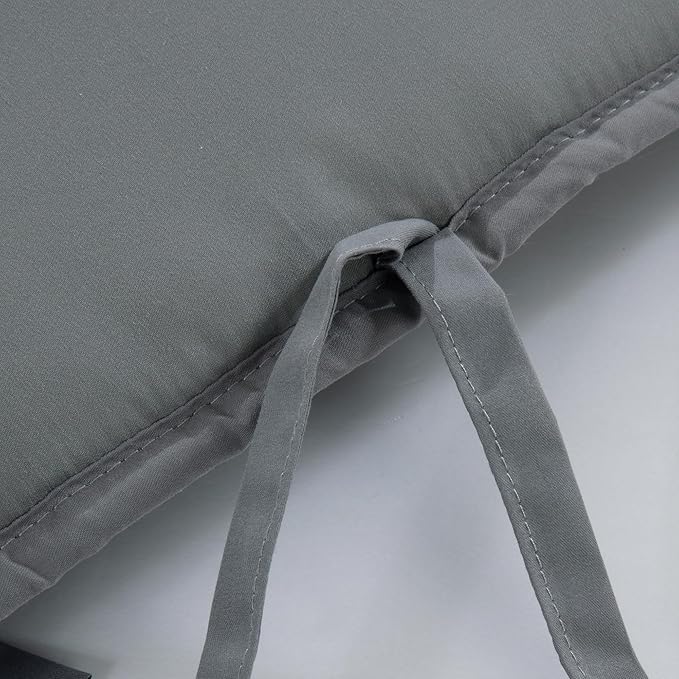 Hombys Dog Crate Bumper with Ties - Soft Crate Accessory (Do Not Include Cage) (Dark Grey, 42"x27")