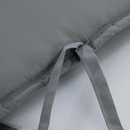 Hombys Dog Crate Bumper with Ties - Soft Crate Accessory (Do Not Include Cage) (Dark Grey, 42"x27")