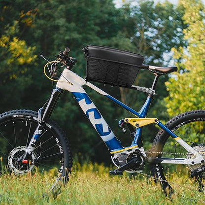 Dog Bike Basket,Soft-Sided Pet Bicycle Carrier Wiith Safety Strap,Pet Travel Bag,Quick Detachable Breathable Bicycle Basket Bag,Ride Bicycle Basket for Dogs and Cats Up to 16lbs, Black1