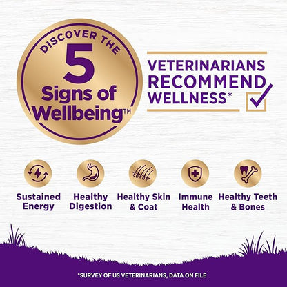 Wellness Complete Health Senstive Skin & Stomach Natural Adult Dry Dog Food, Salmon and Rice Recipe, 24 Pound Bag