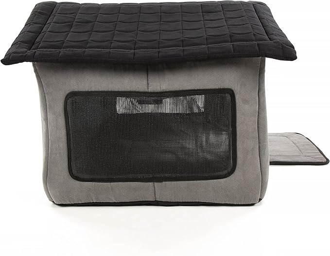 Sherpa Portable Soft-Sided Indoor Pet House - Gray, One Size