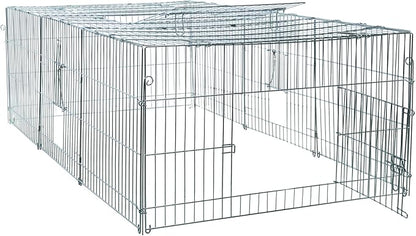 TRIXIE Rabbit Cage - 55 cu. ft., Outdoor Pen Extends Rabbit Hutch and Chicken Coops, Ideal for Small Animals, Bunny, Guinea Pigs, Chickens