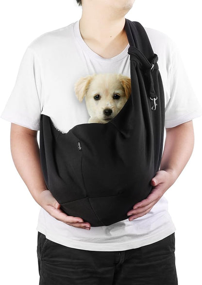 Cosmos Reversible Dog Sling Carrier Dog Purse with Breathable Soft Cotton Suit for Puppy Small Dogs and Cats for Outdoor Travel