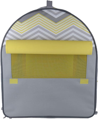Premium Soft-Sided Folding Pet Tent | Portable Pet Crate for Home and On The Go | Made from Heavy-Duty Water-Resistant Canvas Fabric | Perfect for Indoor and Outdoor Use