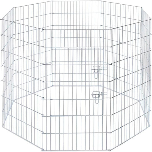 Prevue Pet Products 40142 Exercise Pen for Dogs, Silver