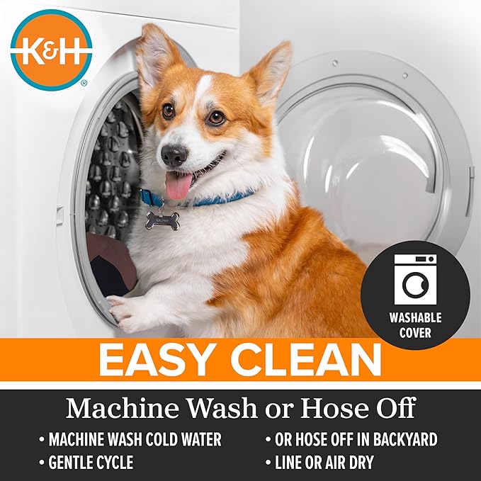 K&H Pet Products Original Pet Cot House Navy Blue Small 22 X 17 X 22 Inches