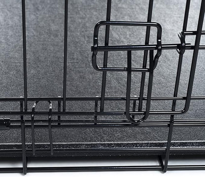 PETMAKER X-Large 2 Door Foldable Dog Crate Cage - 42 x 28 Inch