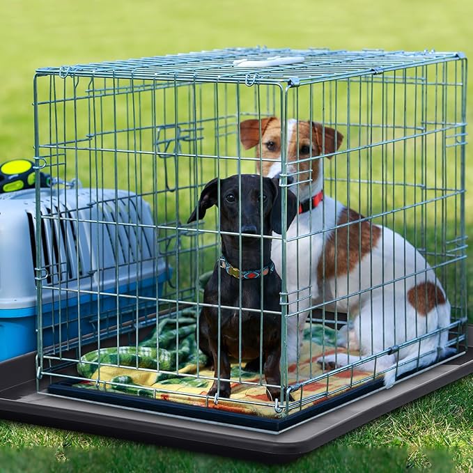 Mifoci 6 Pcs 35 × 23.6 Inch Replacement Tray for Large Dog Plastic Dog Crate Pan Crate Bottom Liner Trays