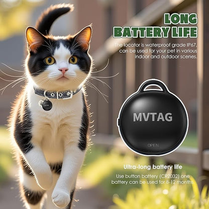 Cat Collar with Tracker GPS- Unlimited Range/Tracking Device/Lost Mode for Cats Adjustable Size Smart Collar Set - Works with Apple Find My (iOS only)