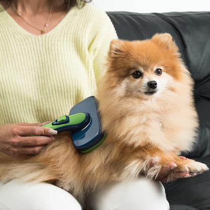 Bonza by Leash Boss Pet Slicker Brush - Long Hair Grooming Tool for Cats and Dogs, Deshedding and Detangling (Large)