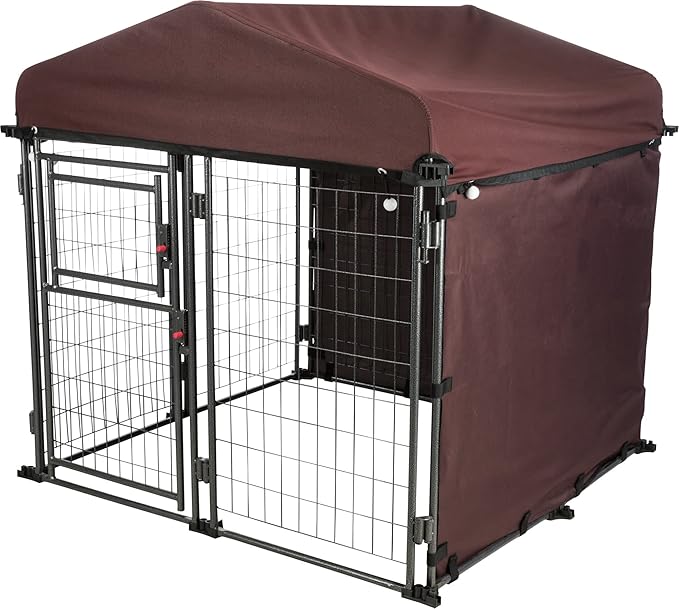 TRIXIE Dog Kennel Sunshade, All Weather Protection Side Panels, Fits 2.5x2.5x3-FT Kennel, Small