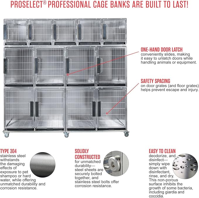 ProSelect Small Modular Kennel Cage, Graphite