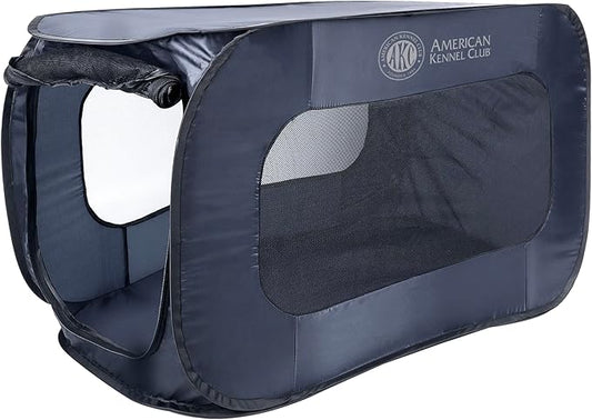 AKC 36-Inch Pop-Up Dog Kennel – Lightweight Travel Crate for Small & Medium Dogs – Foldable Indoor/Outdoor Pet Enclosure