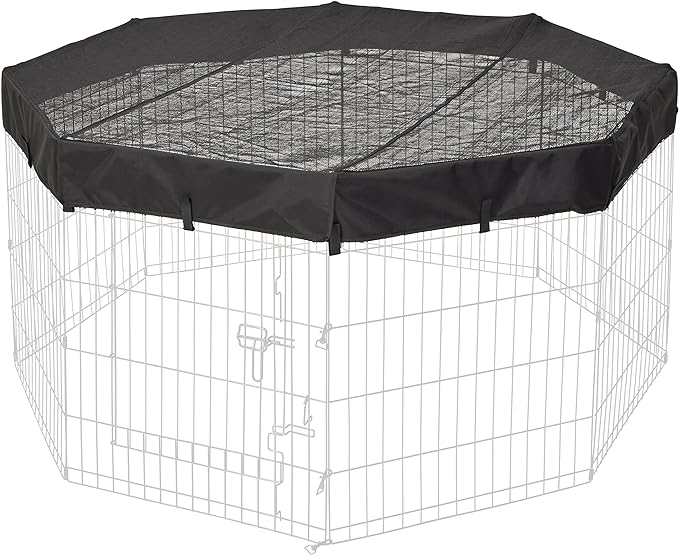 MidWest Homes for Pets Octagon Exercise Pen Fabric Mesh Top