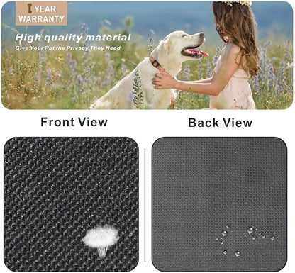HiCaptain Folding Metal Dog Crate Cover for 30 Inch Wire Pet Cage (Black)