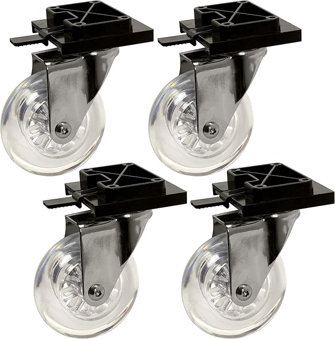 SportPet Designs Plastic Kennels Heavy Duty Wheels Replacement - Set of 4 (CM-10057-CS01)