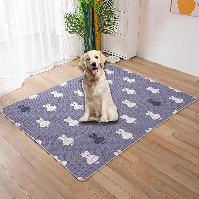Dog Playpen Mat Crate Mat Puppy Pads,Lovely Dog Crate Pad, [PLAYPEN NOT Included !!!] Anti-Slip Bottom,Waterproof Reusable Washable Whelping Playpen Crate Reusable Pet Training Pads Pet Mattress