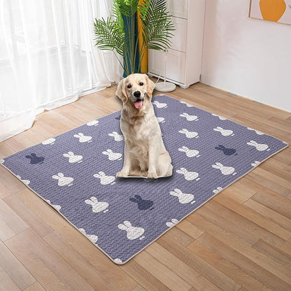 Dog Playpen Mat Crate Mat Puppy Pads,Lovely Dog Crate Pad, [PLAYPEN NOT Included !!!] Anti-Slip Bottom,Waterproof Reusable Washable Whelping Playpen Crate Reusable Pet Training Pads Pet Mattress