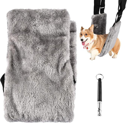 Dog Sling with Stainless Steel Pet Whistle, Dog Lifter for Large Elderly Dogs, Dog Support Harness for Back Legs, with Adjustable Japanese Buckle(Size:M)
