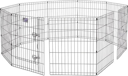 MidWest Homes for Pets Universal Pet Playpen 2-Panel Extension Kit | Fits Metal 30-Inch Dog Pens | Kit Measures, 24x30 Inch (Pack of 2)