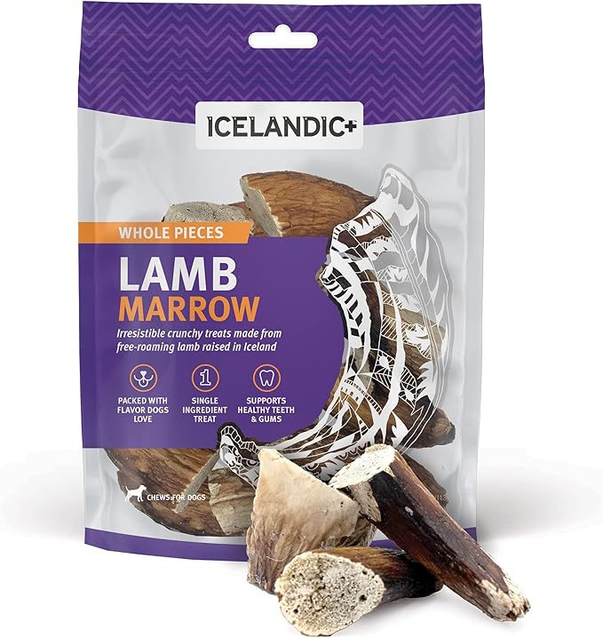 Icelandic+ Lamb Marrow Whole Pieces Dog Chew 4.0-oz Bag