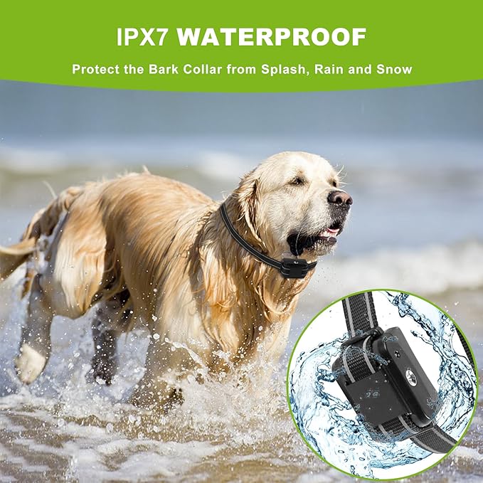 Citronella Dog Bark Collar, Dog Barking Collar with 2 Adjustable Sensitivity and Volume of Spray [1 Citronella Spray Refill] No Shock Anti Bark Collars for Small Medium Large Dogs