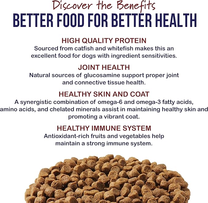 Best Breed Dr. Gary's Freshwater Recipe Slow-Cooked in USA [Natural Dry Dog Food for All Breeds and Sizes] - 4lbs. (Pack of 2)