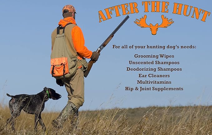 After The Hunt Complete Hunting Dog Shampoo System - 3 Pack - Unscented - Chamomile & Oatmeal - Deodorizing - 8 oz Each