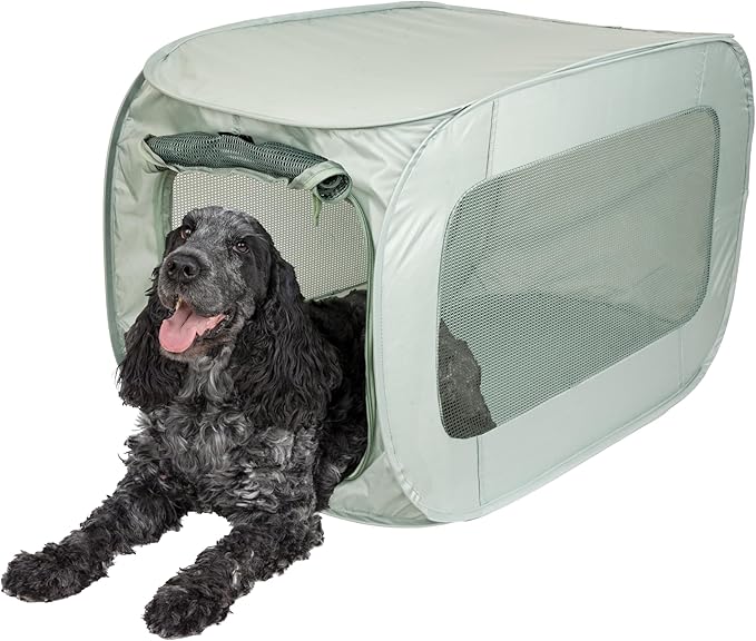 SportPet Designs Soft Sided Pop-Open Kennels, Light Green