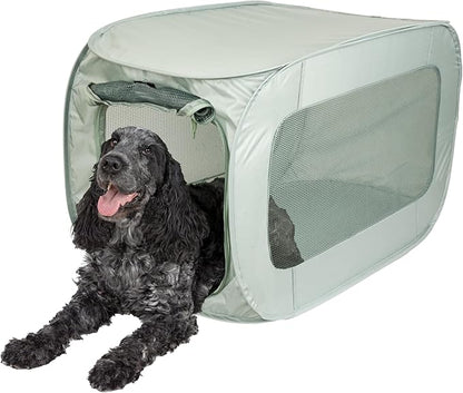 SportPet Designs Soft Sided Pop-Open Kennels, Light Green