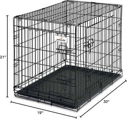 Petmate 30-Inch 2-Door Training Retreats Wire Kennel for Dogs, 30 to 50-Pound