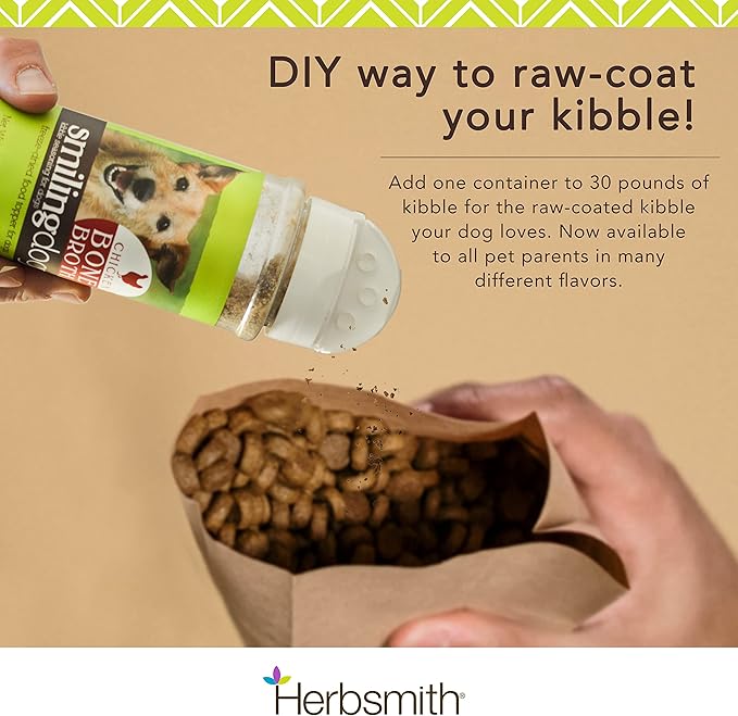 Herbsmith Kibble Seasoning – Freeze Dried Raw Salmon – DIY Raw Coated Kibble Mixer - Dog Food Topper for Picky Eaters, 6.2 oz [Bundle x5]
