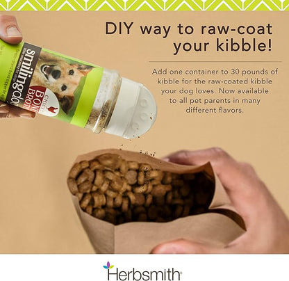 Herbsmith Kibble Seasoning – Freeze Dried Raw Salmon – DIY Raw Coated Kibble Mixer - Dog Food Topper for Picky Eaters, 6.2 oz [Bundle x5]