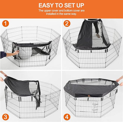 PJYuCien Bottom Pad - Fits 8 Panels 24 Inch Width Plastic/Metal Pet Pen Octagonal Dog Playpen(Note: Only Pen Bottom Pad, No Playpen!!!)
