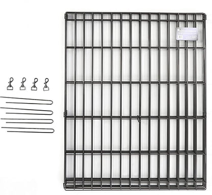 MidWest Homes for Pets Dog Exercise Pen & Playpen, 24" W x 24" H, No Door, Black