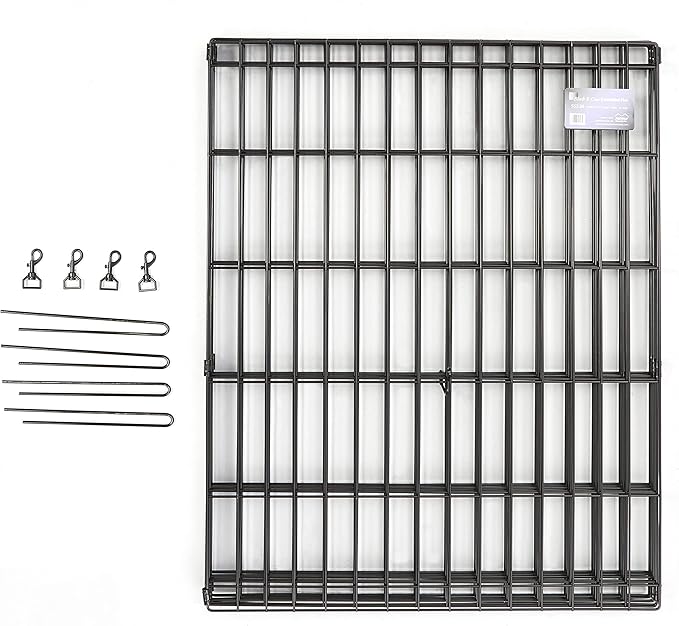 MidWest Homes for Pets Dog Exercise Pen & Playpen, 24" W x 30" W, No Door, Black